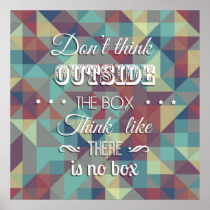 Zitat-Typografie-Plakat Poster