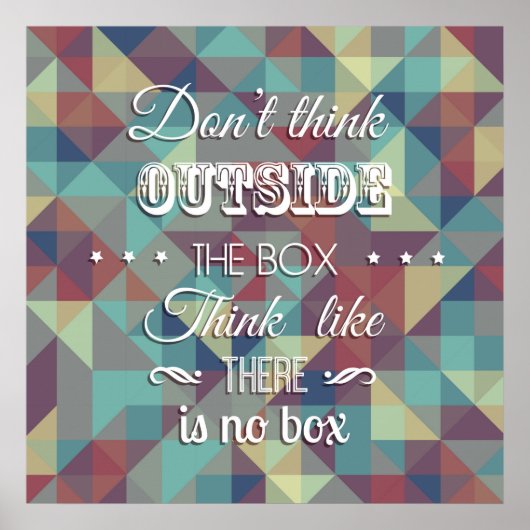 Zitat-Typografie-Plakat Poster (Vorne)