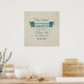 Zitat-Typografie-Plakat Poster (Küche)