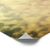 Zitat Typografie Poster Text auf Wolken (Ecke)