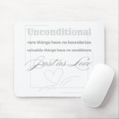 Zitat über bedingungslose Liebe Mousepad (Mit Mouse)