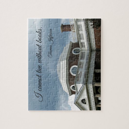 Zitat über Bücher von Thomas Jefferson Puzzle (Vertikal)