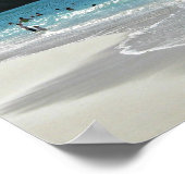 Zitat über das Meer, von Jaques Cousteau Poster (Ecke)