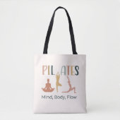 Zitat über den Körperfluss von Pilates | Custom Yo Tasche (Vorderseite)