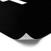 Zitat über die Angst von Alan Watts Poster (Ecke)