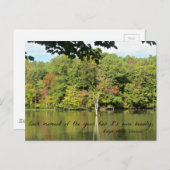 Zitat über die Jahreszeiten von R.W. Emerson Postkarte (Vorne/Hinten)