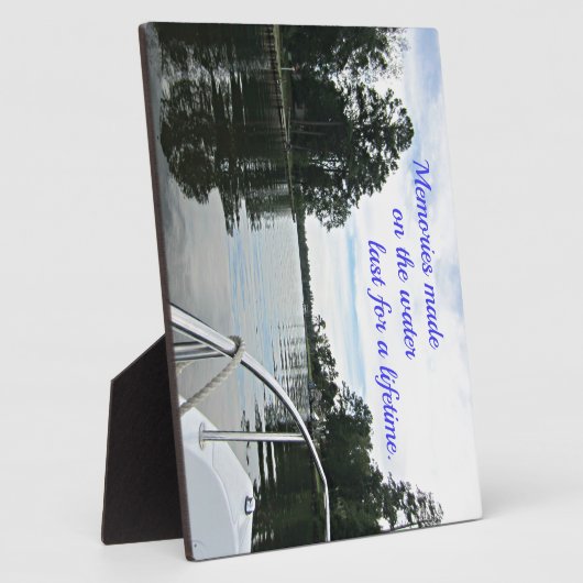 Zitat über die Zeit, die auf dem Wasser verbracht  Fotoplatte (Seite)