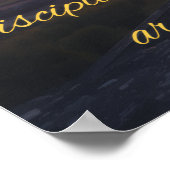 Zitat über Disziplin Poster (Ecke)