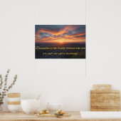 Zitat über Disziplin Poster (Küche)