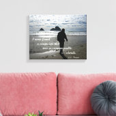 Zitat über Einsamkeit von H.D. Thoreau Leinwanddruck (Insitu (Wohnzimmer))