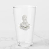 Zitat über gute Taten Philosoph Plato Glas (Rückseite)