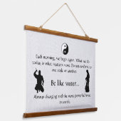 Zitat über heilende Künste - Osterband Wandteppich Mit Holzrahmen (Gewinkelt)