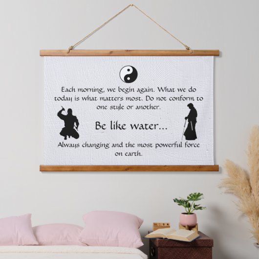 Zitat über heilende Künste - Osterband Wandteppich Mit Holzrahmen (Schlafzimmer)