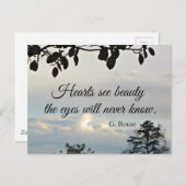 Zitat über innere Schönheit Postkarte (Vorne/Hinten)