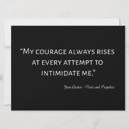 Zitat über Stolz und Vorurteile I Einladung