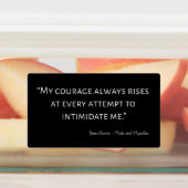 Zitat über Stolz und Vorurteile I Etiketten (Befestigt)