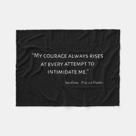 Zitat über Stolz und Vorurteile I Fleecedecke