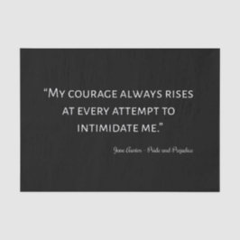 Zitat über Stolz und Vorurteile I Seidenpapier