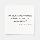 Zitat über Stolz und Vorurteile I Serviette (Vorderseite)