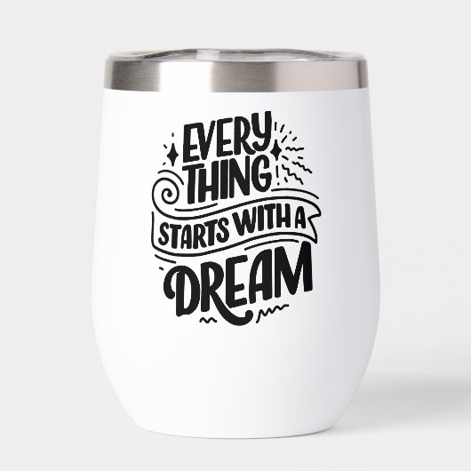 Zitat über Träume (Rückseite)