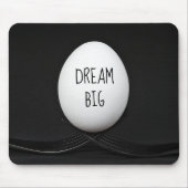 Zitat über Weißeier mit Gabel Mousepad (Vorne)