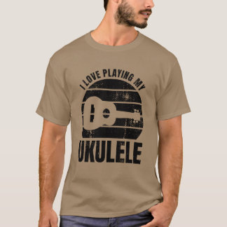 Zitat Ukulele-Spieler Familie T-Shirt
