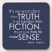 Zitat-Untersetzer-Set Twain literarisches in Untersetzer (Vorderseite)