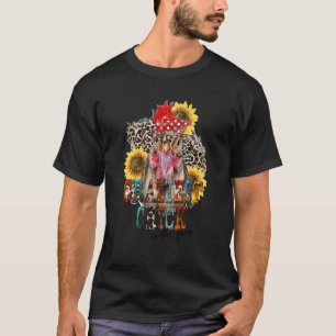 Zitat Verrücktestes Huhn auf der Farm Western Huhn T-Shirt
