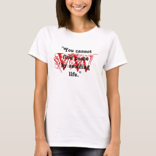 Zitat Virginias Woolf Fans ROTES T-Shirt