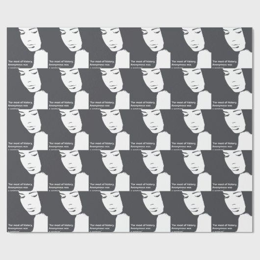 Zitat Virginias Woolf Geschenkpapier (Flach)