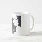 Zitat Virginias Woolf Kaffeetasse (VorderseiteRechts)