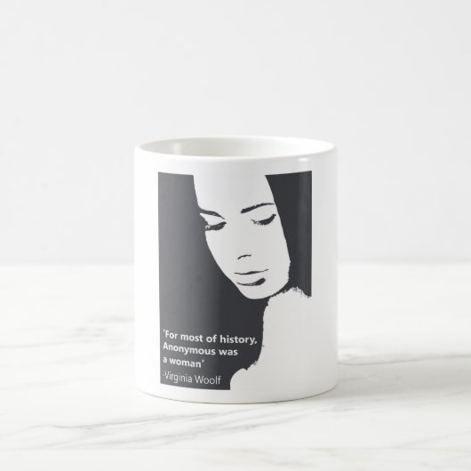 Zitat Virginias Woolf Kaffeetasse (Mittel)