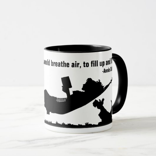 Zitat von Annie Dillard Tasse (VorderseiteRechts)