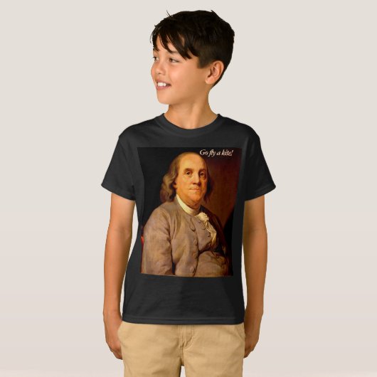 Zitat von Ben Franklin T-Shirt (Vorne ganz)