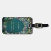 Zitat von bezauberten Waldwilden Rose Fairy Woodla Gepäckanhänger (Vorderseite horizontal)