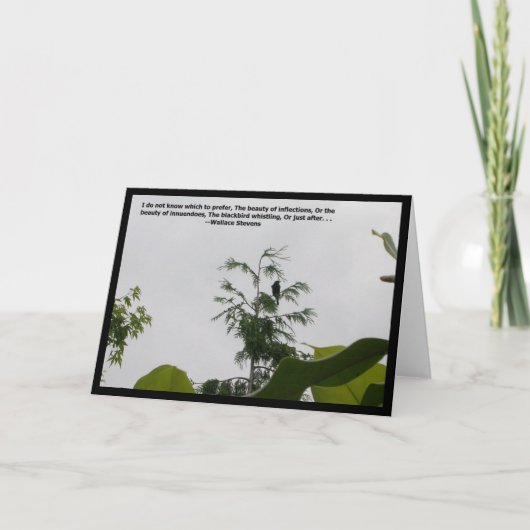 Zitat von Blackbird Karte (Vorderseite)