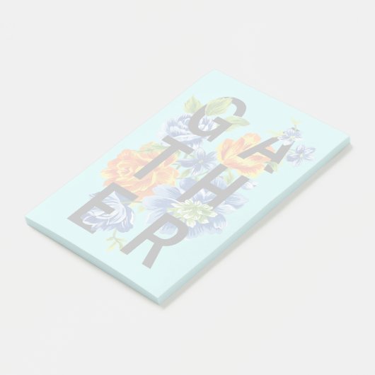 Zitat von Blumensammlern 2 Post-it Klebezettel (angewinkelt)