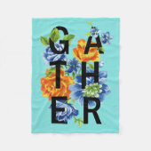 Zitat von Blumensammlern Fleecedecke (Vorderseite)