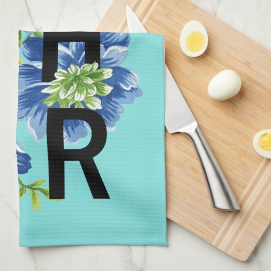 Zitat von Blumensammlern Geschirrtuch (Viertel Falte)