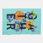 Zitat von Blumensammlern Geschirrtuch (Horizontal)