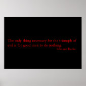 Zitat von Burke Poster (Vorne)