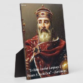 Zitat von Charlemagne und berühmten Sprachen Fotoplatte (Seite)