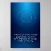 Zitat von David Hilbert - Math Posters Poster (Vorne)