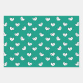 Zitat von Eid Mubarak Kids Green Star Herzen Geschenkpapier Set (Vorderseite 2)