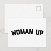 Zitat von Frauen nach oben Postkarte (Vorne/Hinten)