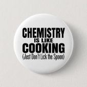 Zitat von Funny Chemistry Teacher Button (Vorderseite)