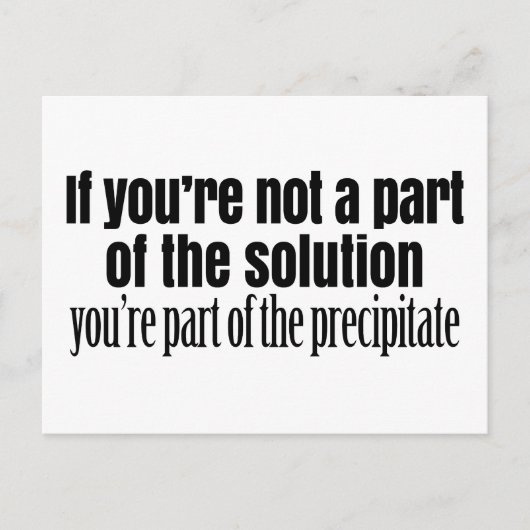 Zitat von Funny Chemistry Teacher Postkarte (Vorderseite)