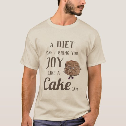 Zitat von Funny Chocolate T-Shirt (Vorderseite)