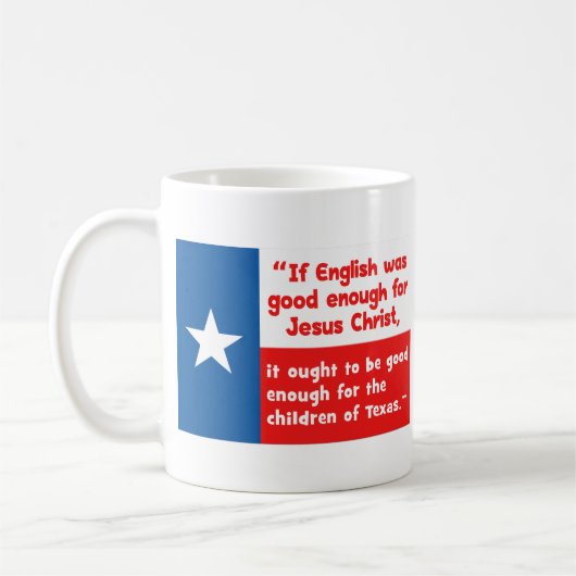 Zitat von Funny Jesus Texas Kaffeetasse (Links)