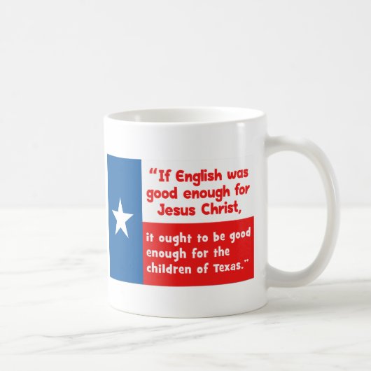 Zitat von Funny Jesus Texas Kaffeetasse (Rechts)